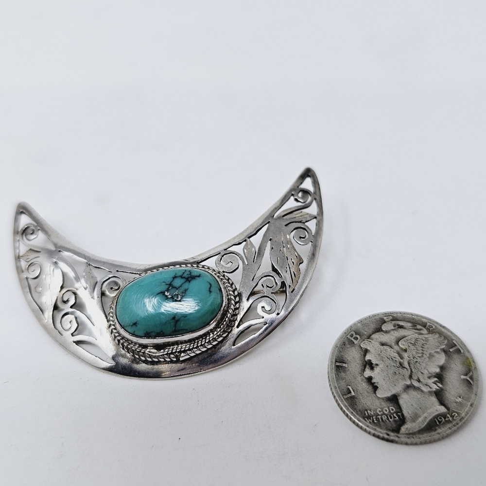 Turquoise Brooch Artist made